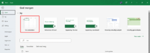 Excel arbeidsbok